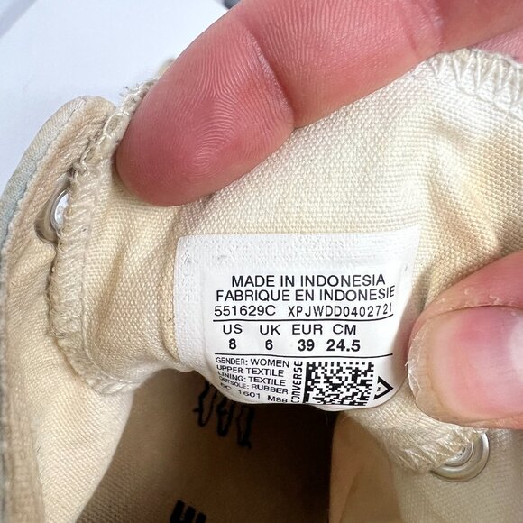 Converse Chuck Taylor 8 All Star High Top Sneaker Sunset Watercolor Pink 551629C - Picture 13 of 16